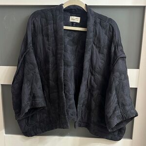 Universal Thread Black Quilted Kimono